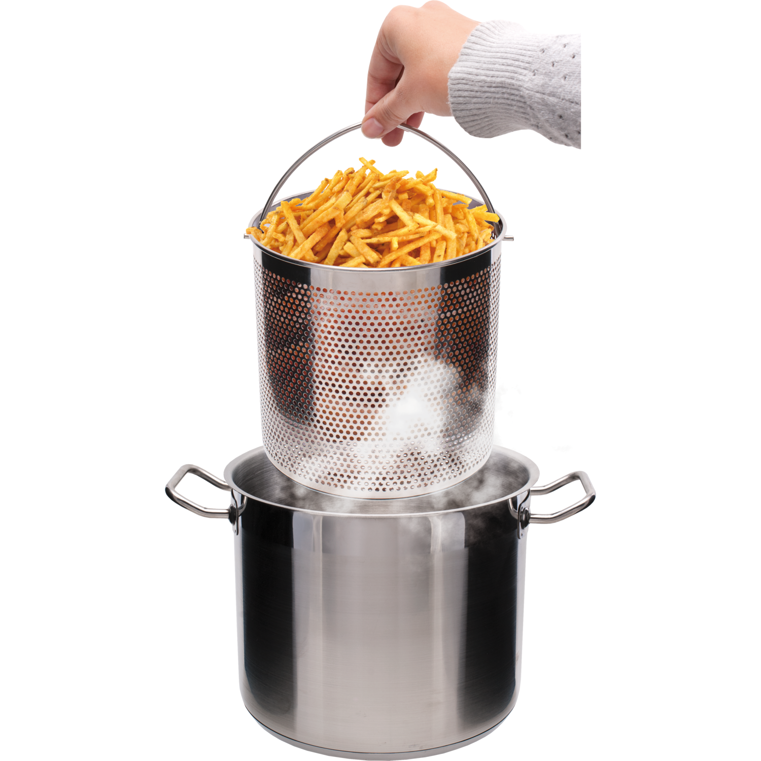 GUSTO CASA - Cestello Forato in acciaio diametro 15cm