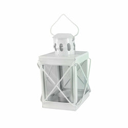 VESTIAMO CASA - Lanterna portacandele bianca - h16x10x10 cm