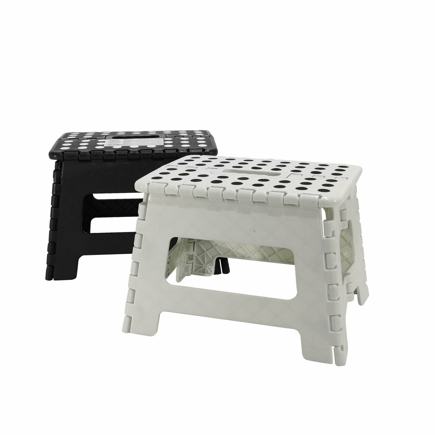 VESTIAMO CASA - Sgabello Pieghevole in Plastica - h22x28,5x21,5 cm