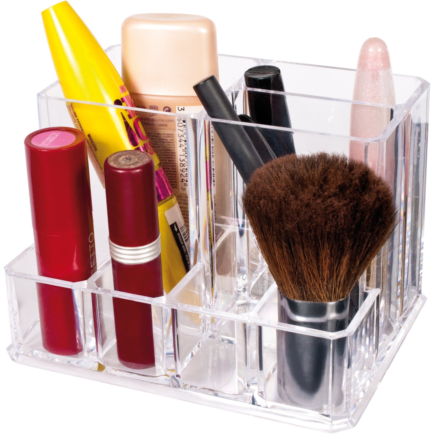 VESTIAMO CASA - Portacosmetici Trasparente 7 Posti  - h9,5x13,5x10 cm