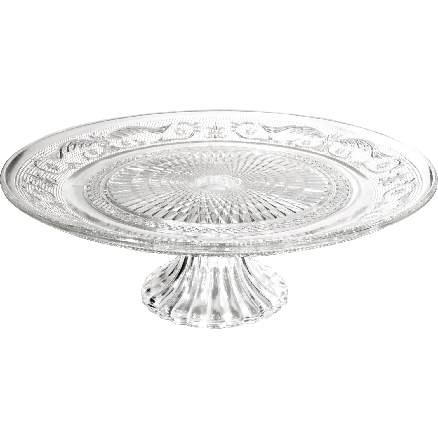 GUSTO CASA - Alzata in vetro trasparente - h8 cm diametro 20 cm