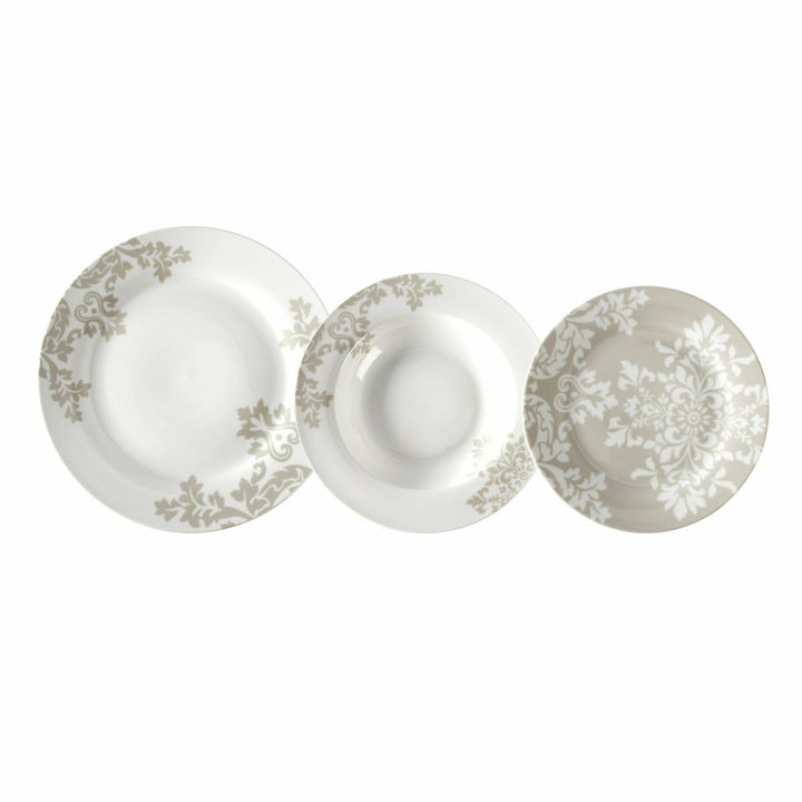GUSTO CASA - Servizio di piatti Maiolica in porcellana set 18 pezzi