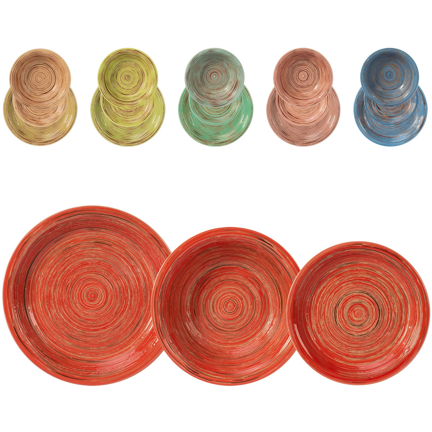 GUSTO CASA - Servizio di piatti Trunk in stoneware 18 pezzi