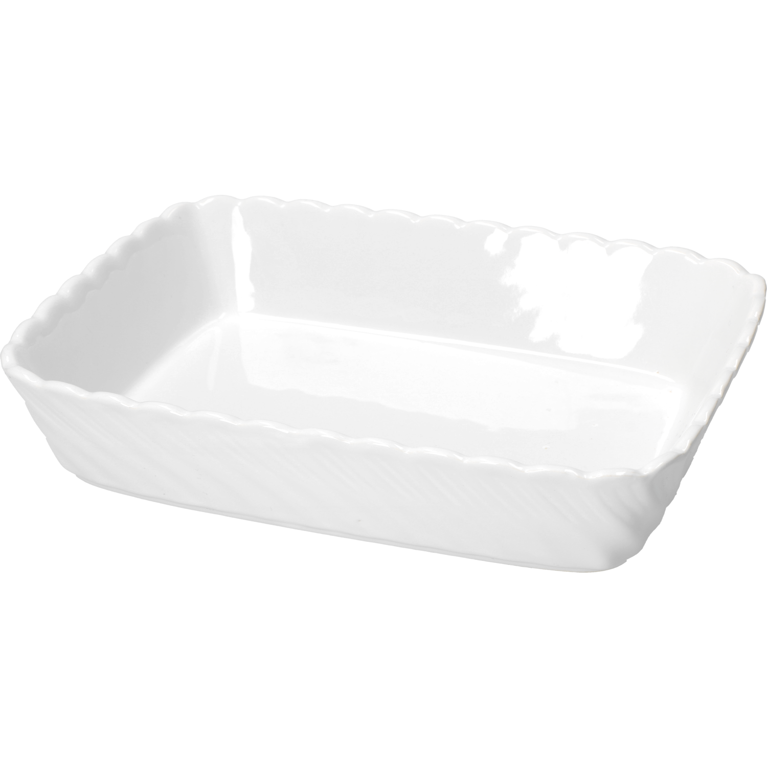 GUSTO CASA - Pirofila bianca in stoneware 24x16 cm