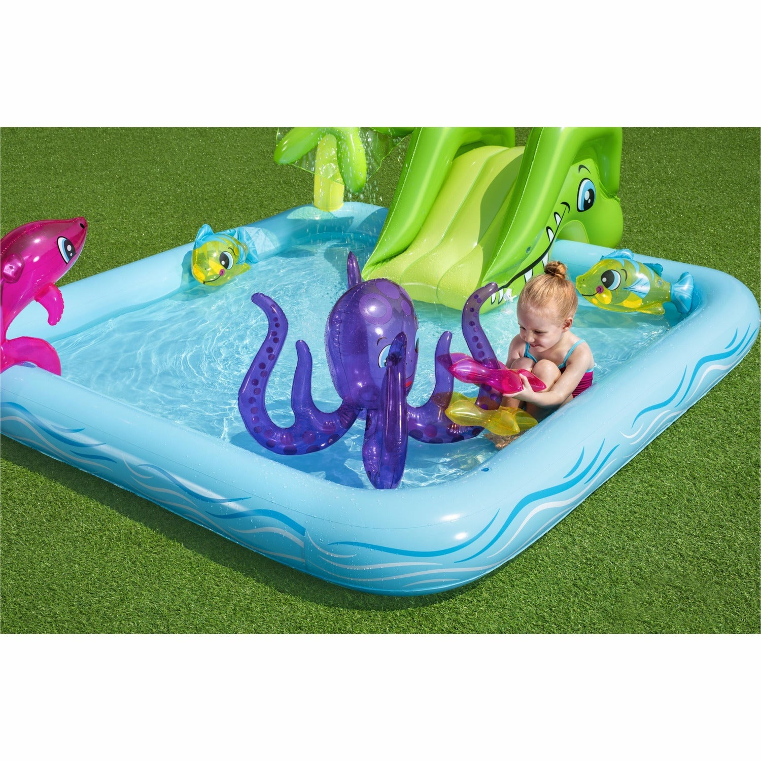 BESTWAY - Piscina parco giochi Fantastic Acquarium 239x206cm