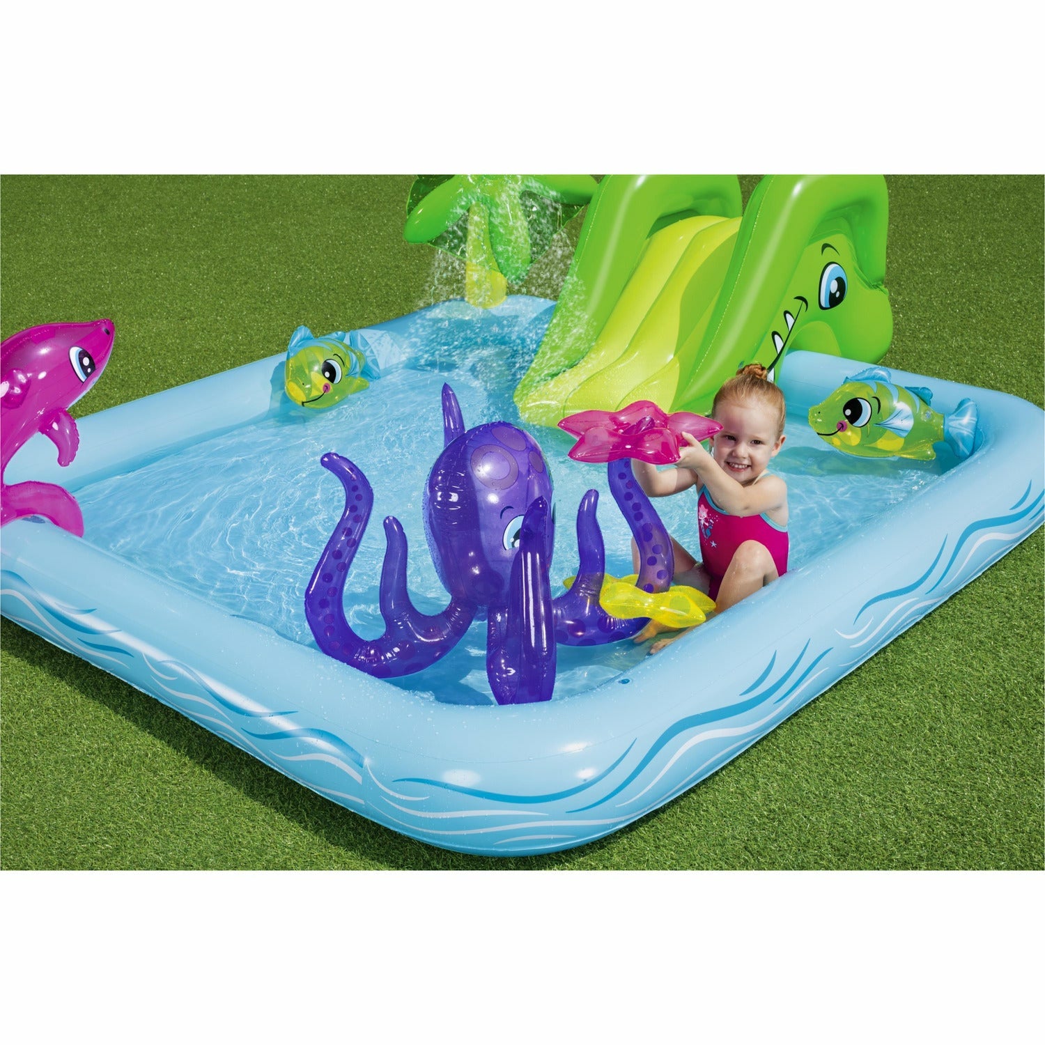 BESTWAY - Piscina parco giochi Fantastic Acquarium 239x206cm