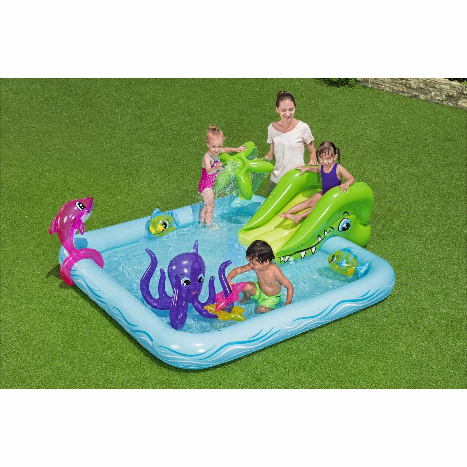 BESTWAY - Piscina parco giochi Fantastic Acquarium 239x206cm