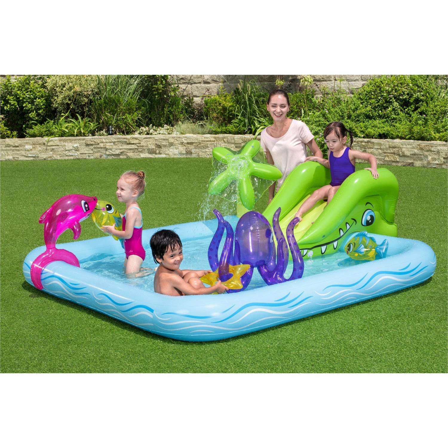 BESTWAY - Piscina parco giochi Fantastic Acquarium 239x206cm
