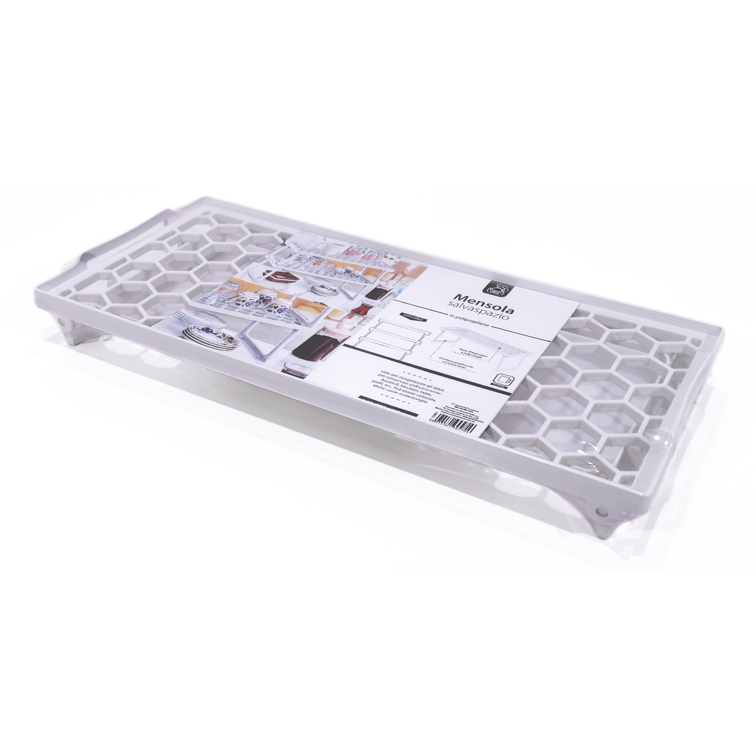 GUSTO CASA - Mensola Salvaspazio Bianca 45x20 cm