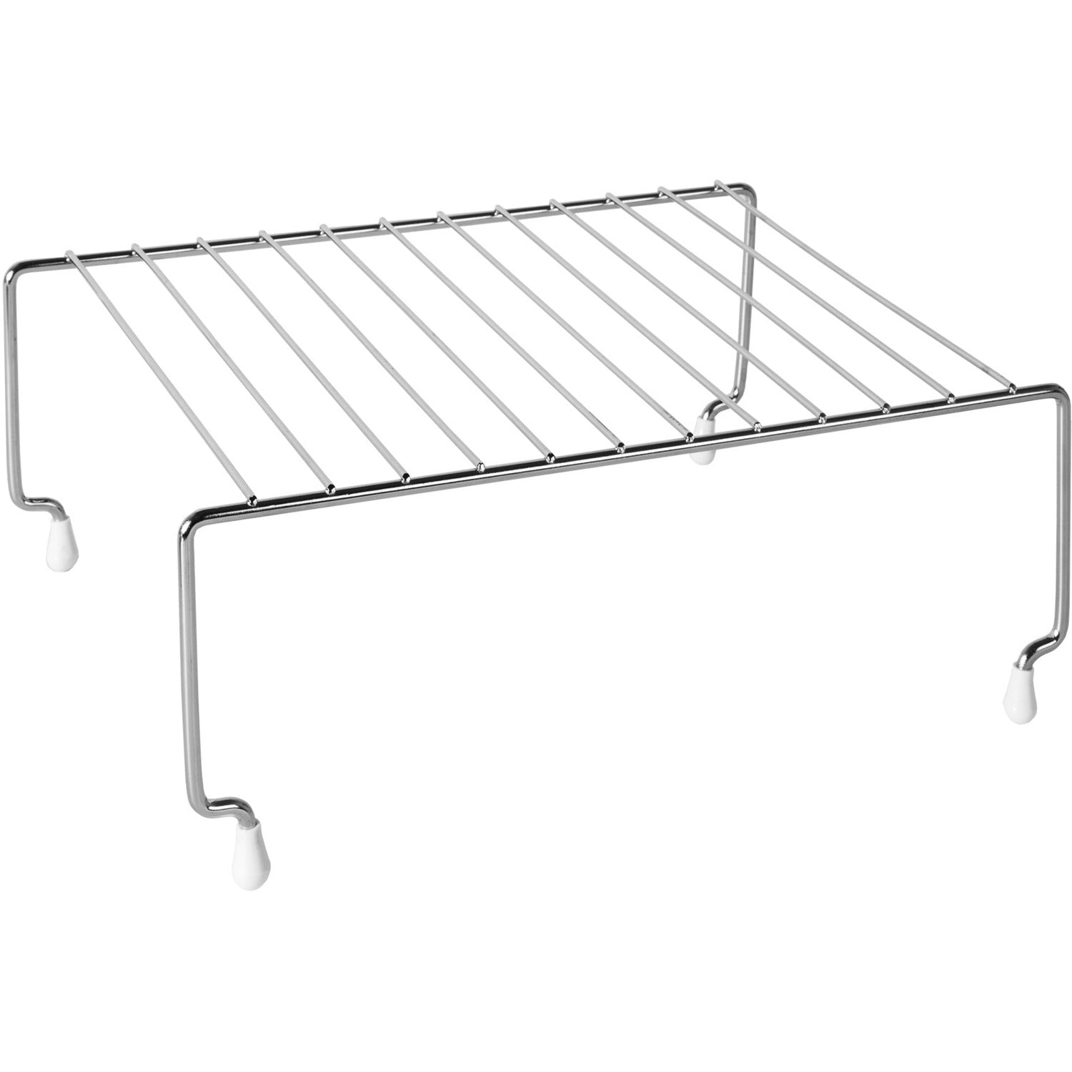 GUSTO CASA - Mensola stand in metallo cromato - h11x31x25 cm