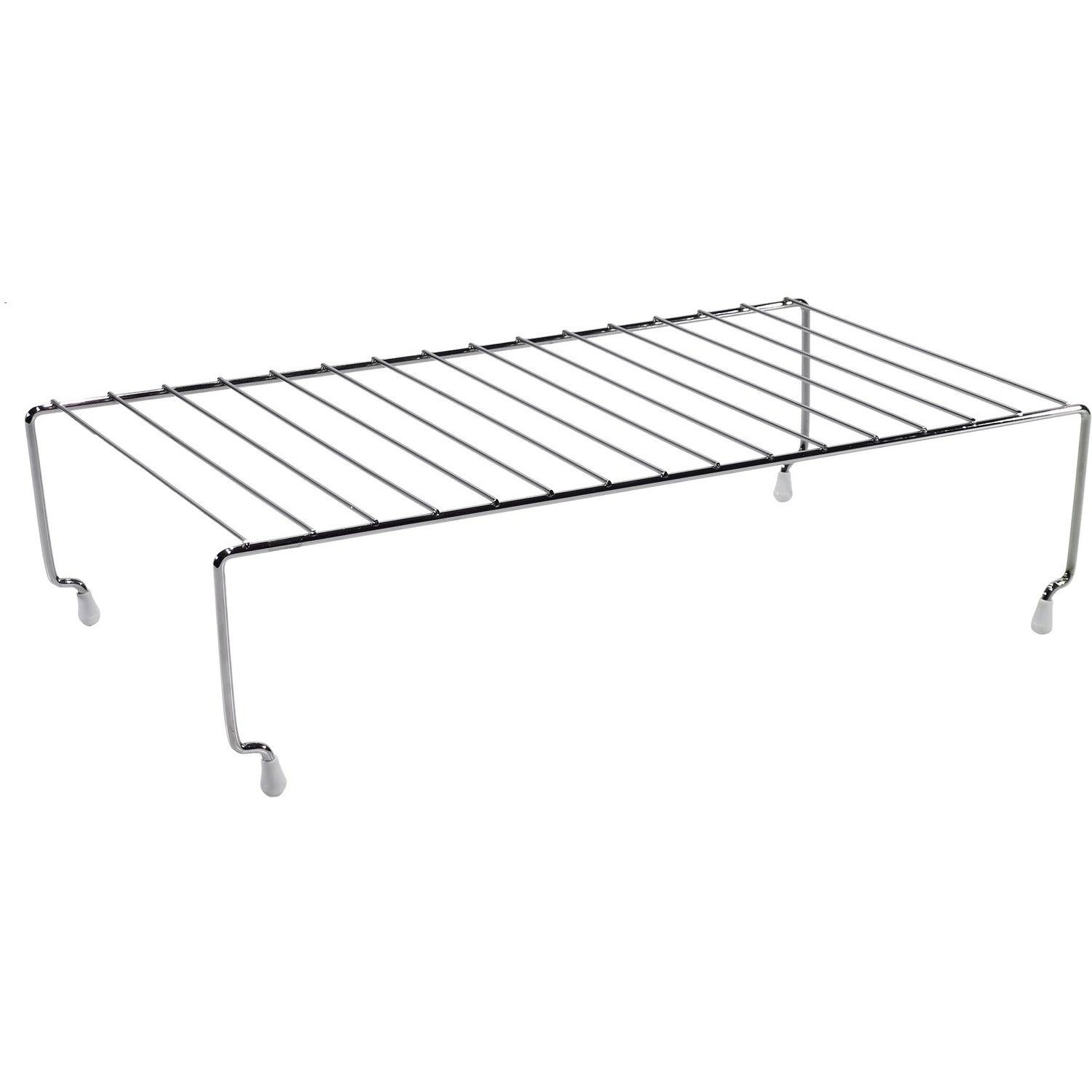 GUSTO CASA - Mensola stand in metallo cromato - h11,5x44,5x25 cm