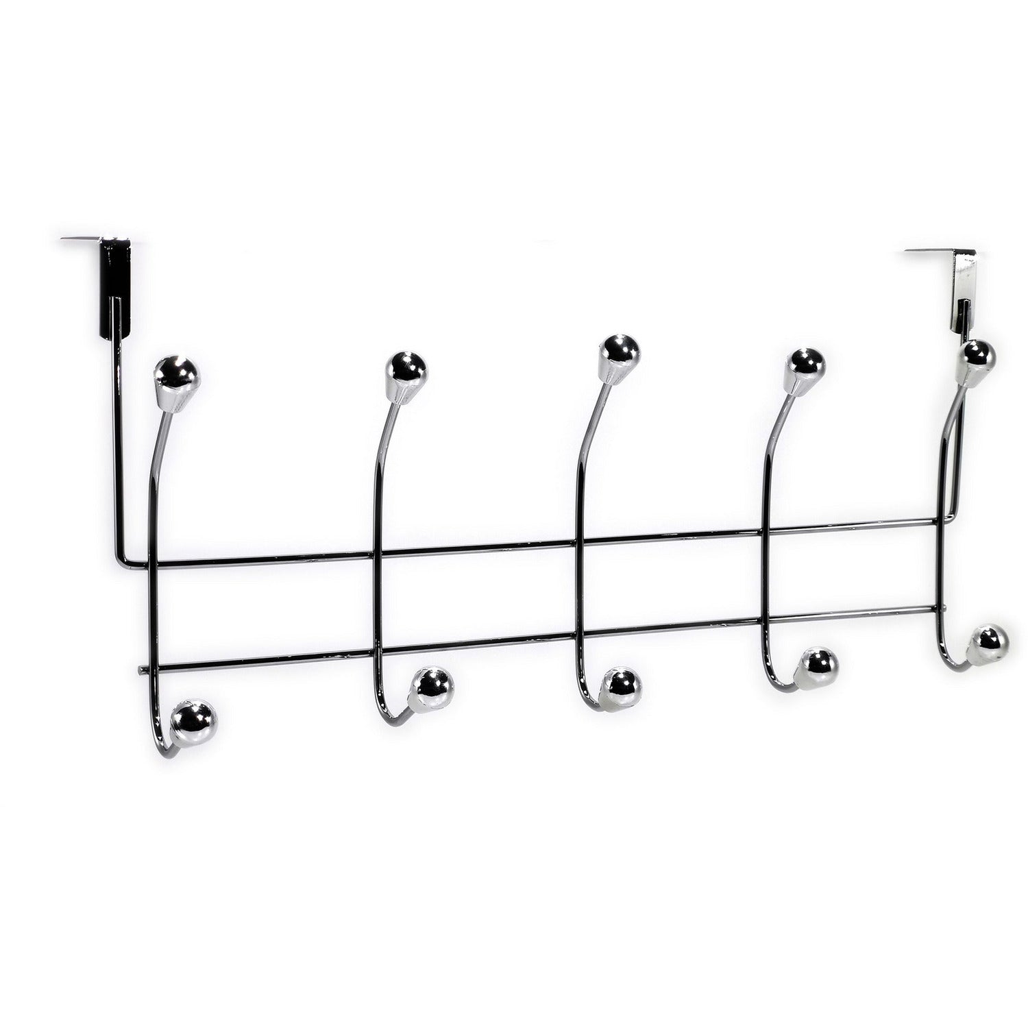 VESTIAMO CASA - Appendiabiti 10 posti in metallo cromato - h23x47x10 cm