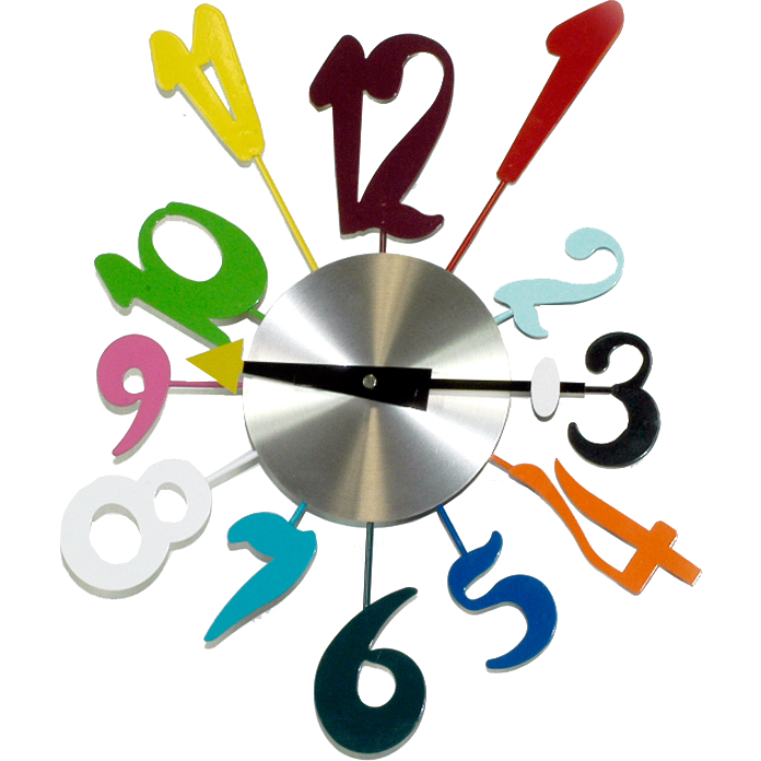 VESTIAMO CASA - Orologio da Parete Colorato diametro 38 cm