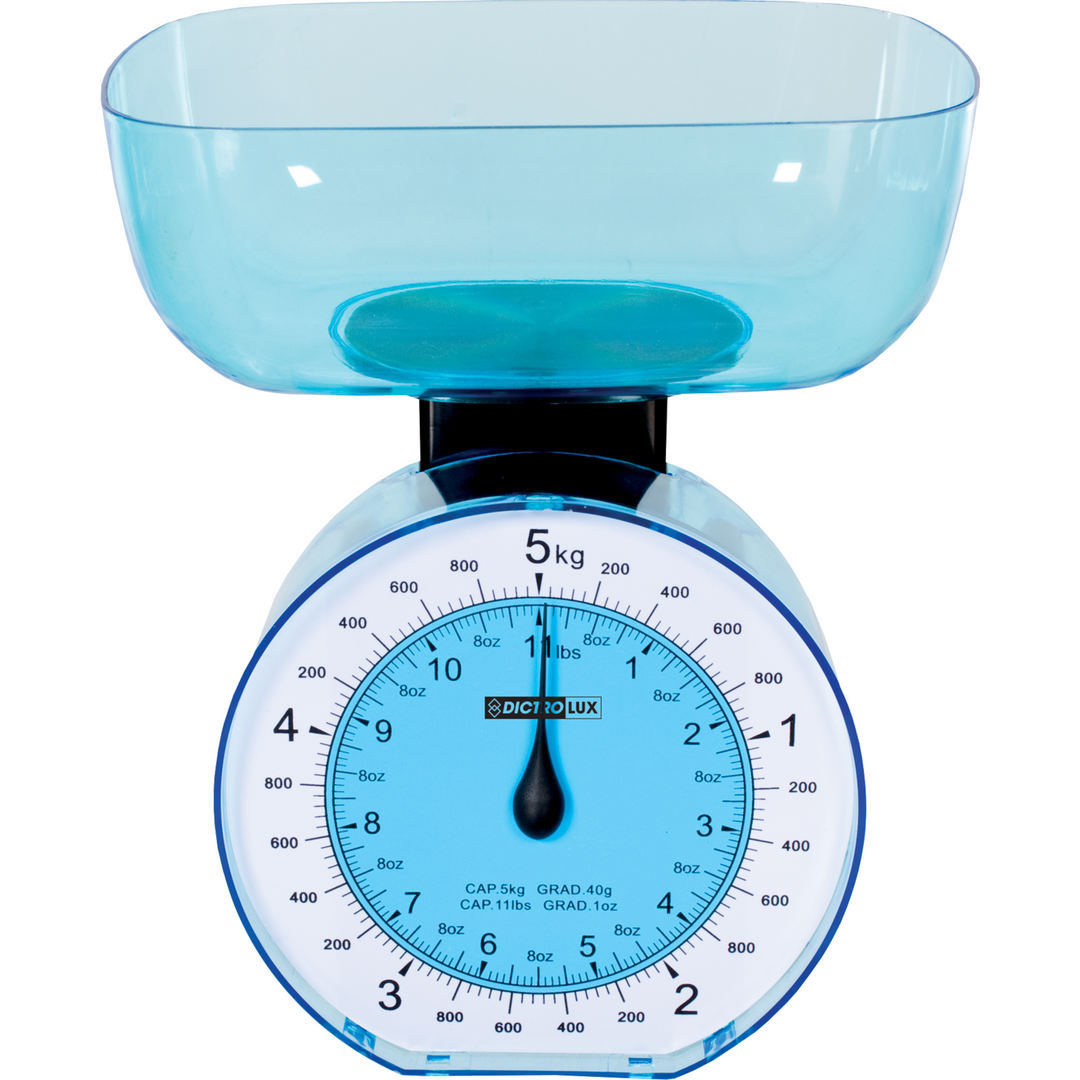 Lacor - 61714 - Bilancia da cucina retrò in acciaio 5 kg - Rossa