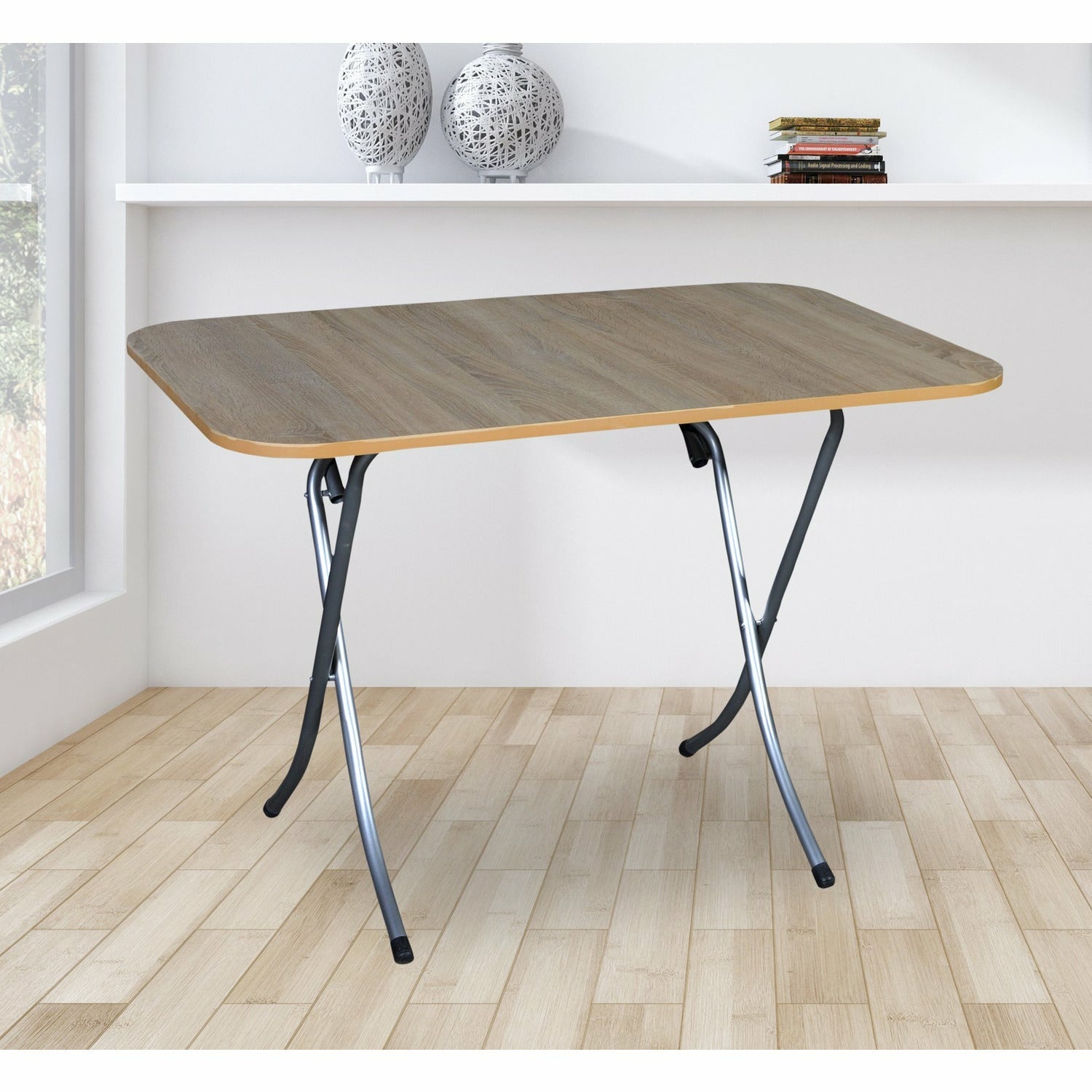 VESTIAMO CASA - Tavolo richiudibile in legno rovere - h75x110x70 cm