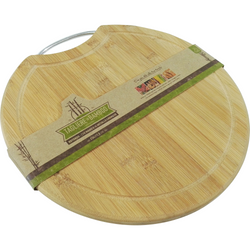 GUSTO CASA - Tagliere rotondo in bamboo - diametro 34cm