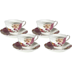 GUSTO CASA - Servizio da Tè in ceramica Romantic