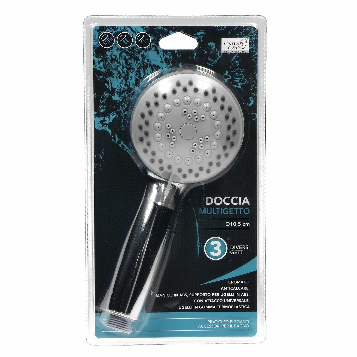 VESTIAMO CASA - Doccetta Blenda - 3 Getti con Attacco Universale