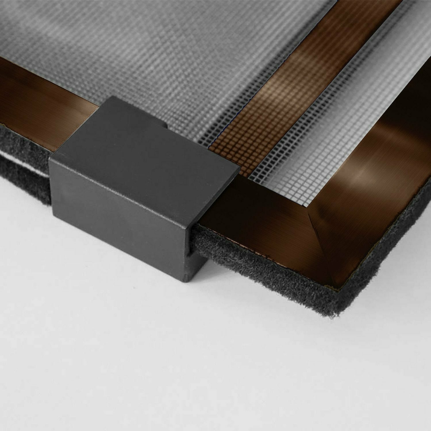 VESTIAMO CASA GIARDINO - Zanzariera Estensibile Marrone - h70 cm estensibile da 100 a 190 cm