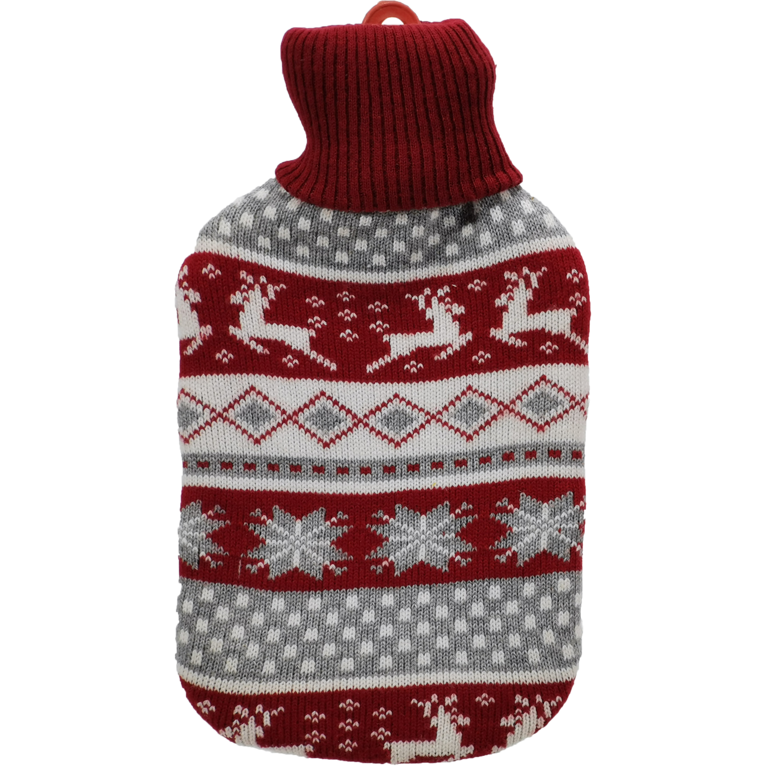 VESTIAMO CASA GRAN NATALE - Borsa Acqua Calda con Cover Natalizia in Maglia 2 Litri