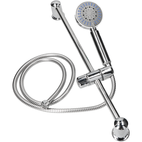 VESTIAMO CASA - Set Doccia con Saliscendi Olmir – 5 Getti, con Doccetta e Flessibile da 1,5 m