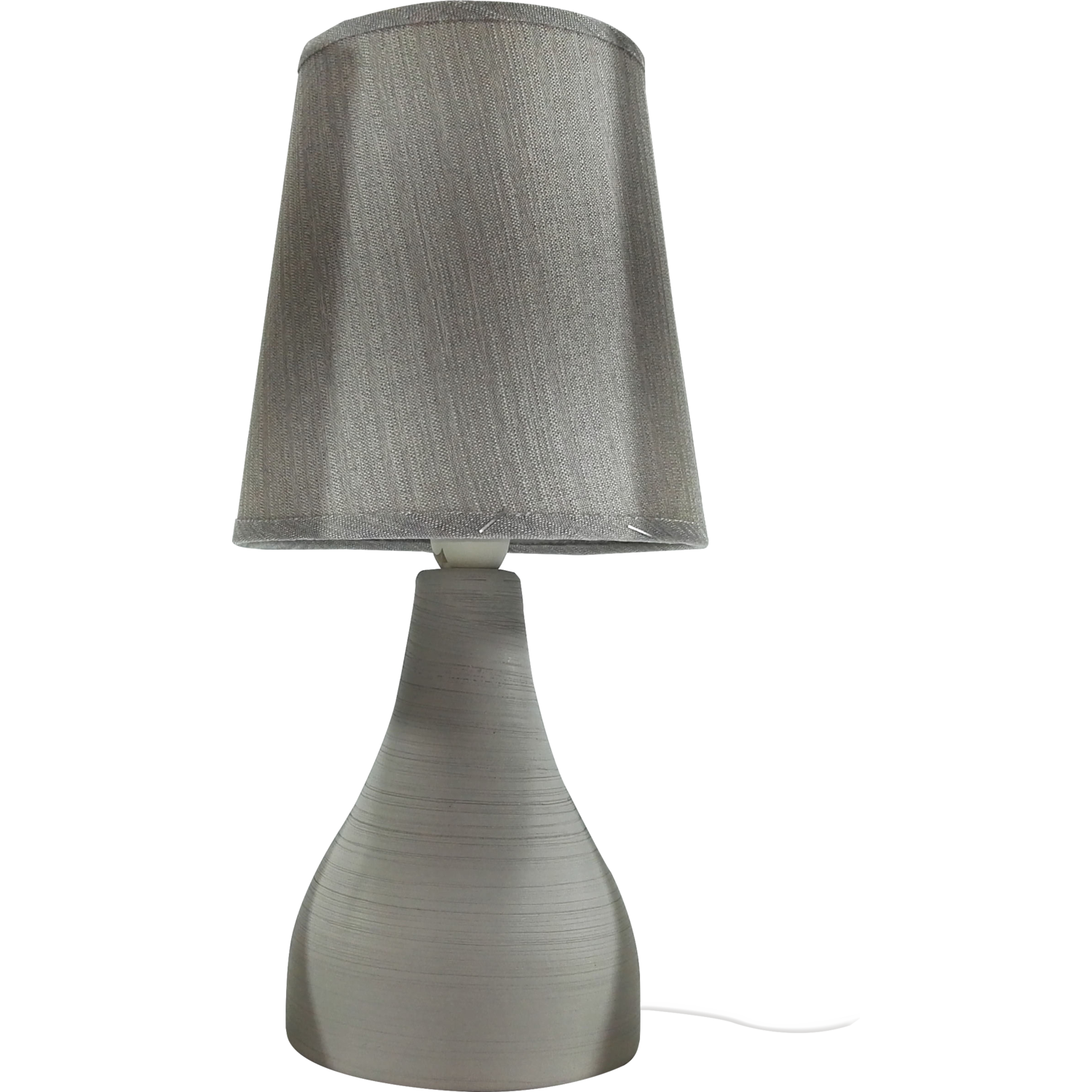 DICTROLUX - Lampada da Tavolo in Ceramica e Lino h31cm