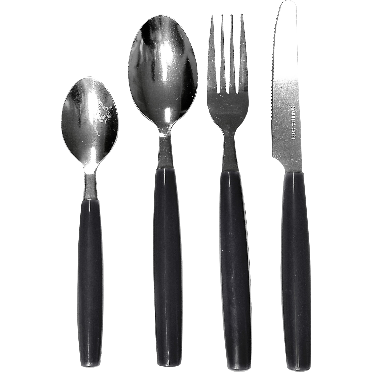 GUSTO CASA - Servizio posate in acciaio inox 24 pezzi Avril Nero