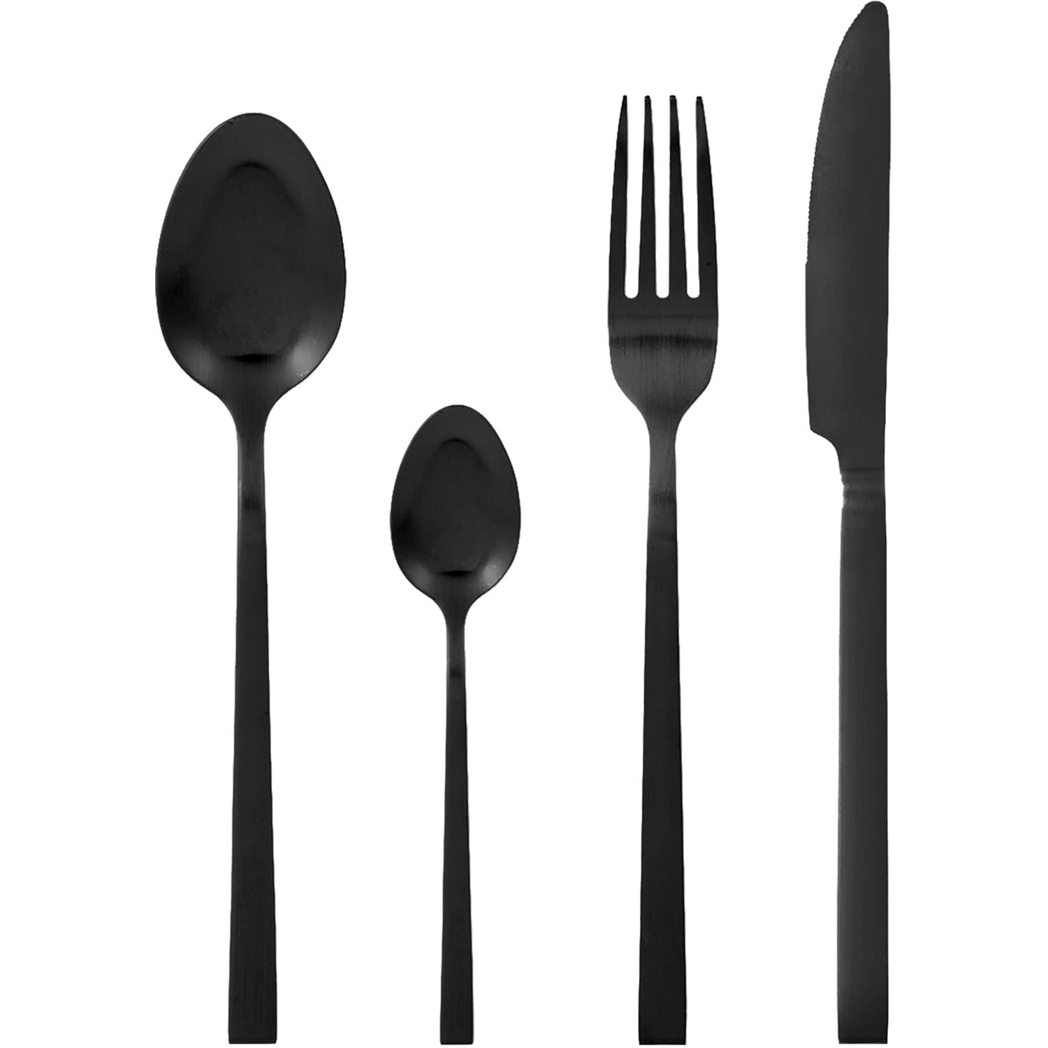 GUSTO CASA - Servizio posate in acciaio inox 24 pezzi Amaris Satin Black