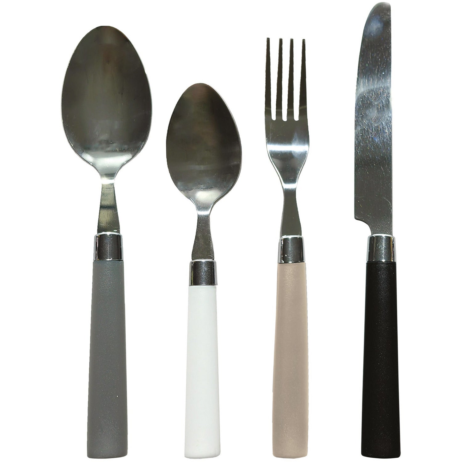 GUSTO CASA - Servizio posate in acciaio inox 24 pezzi Everly Color