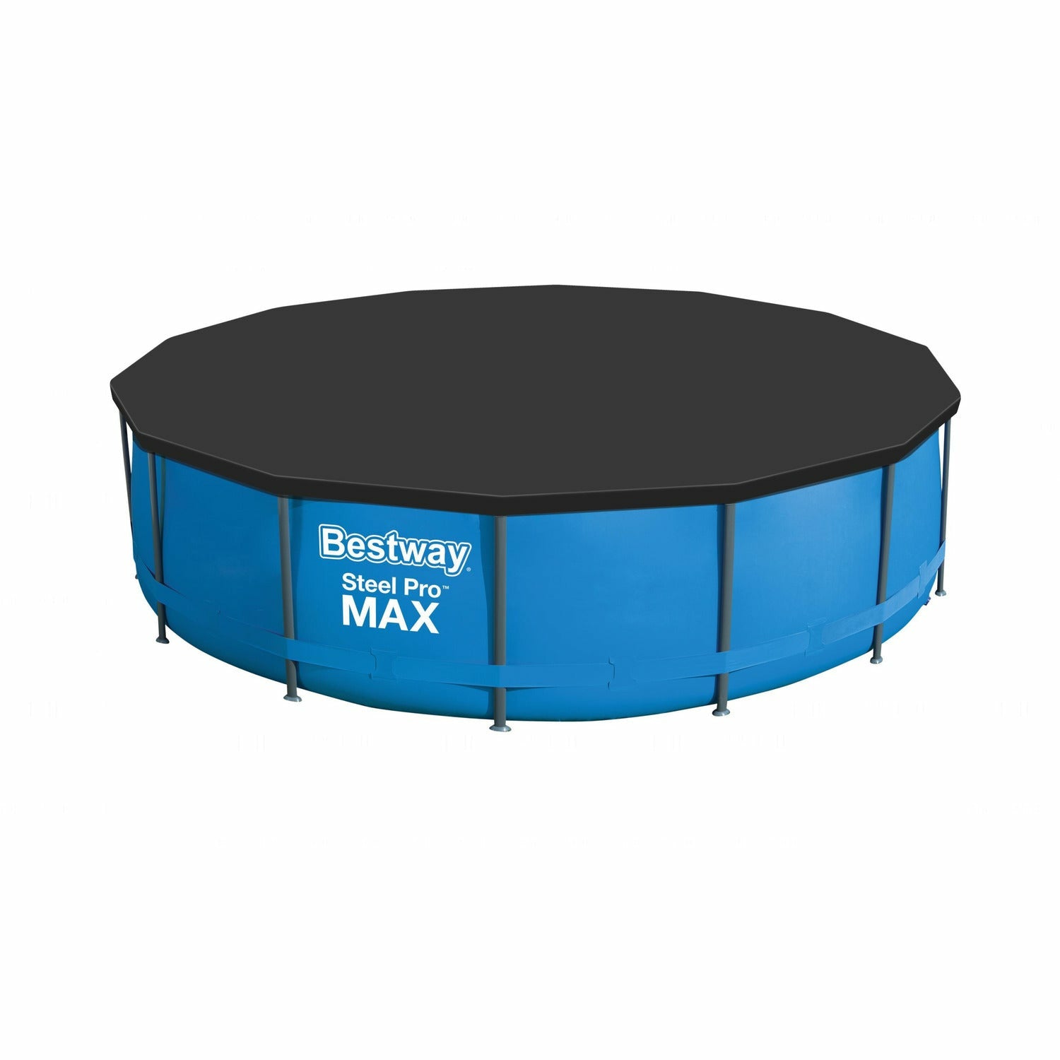 BESTWAY - Copertura rotonda per piscina fuori terra colore nero - diametro 427 cm