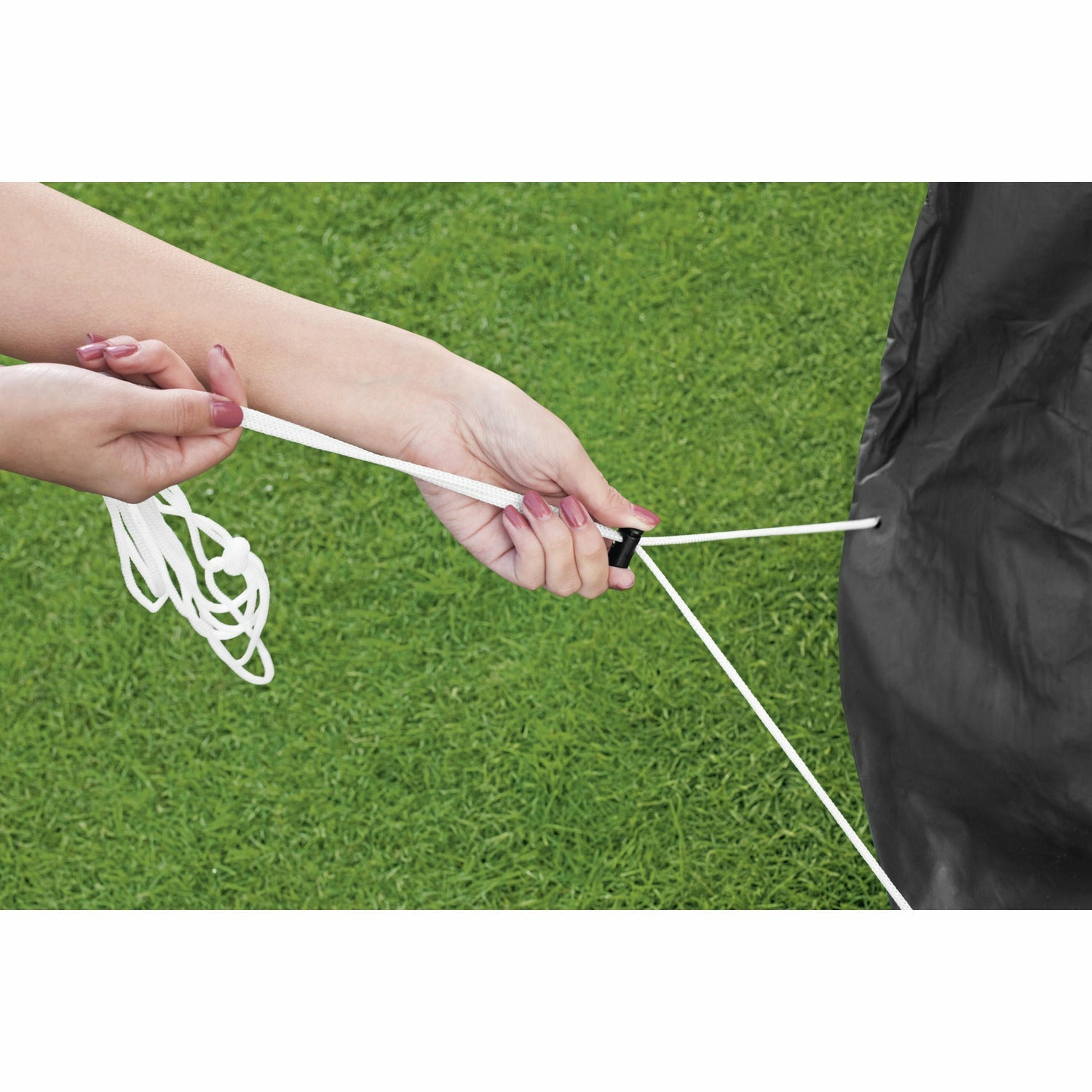 BESTWAY - Copertura rotonda per piscina fuori terra colore nero - diametro 427 cm