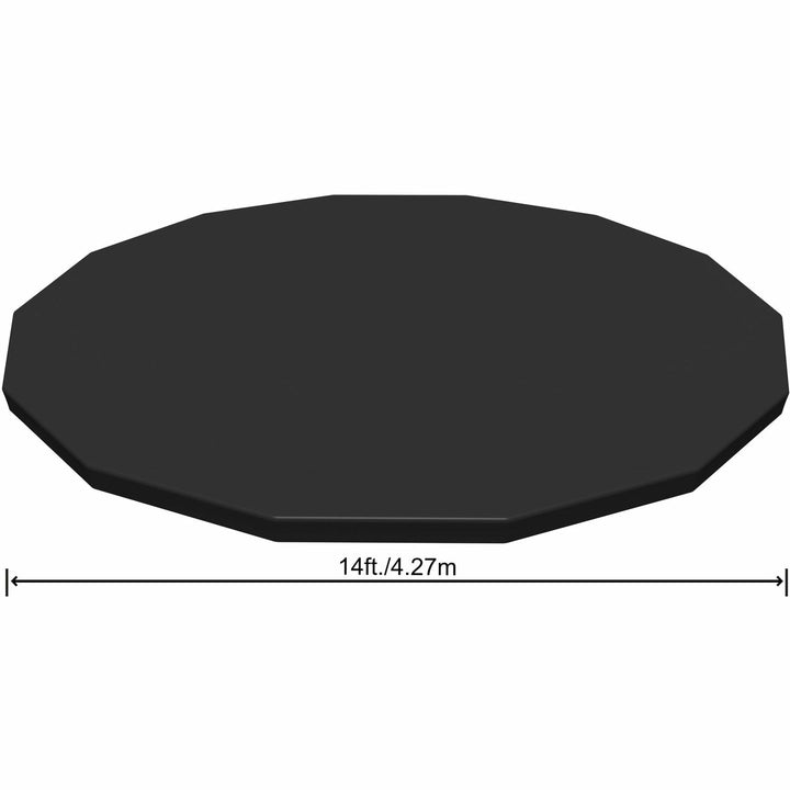 BESTWAY - Copertura rotonda per piscina fuori terra colore nero - diametro 427 cm