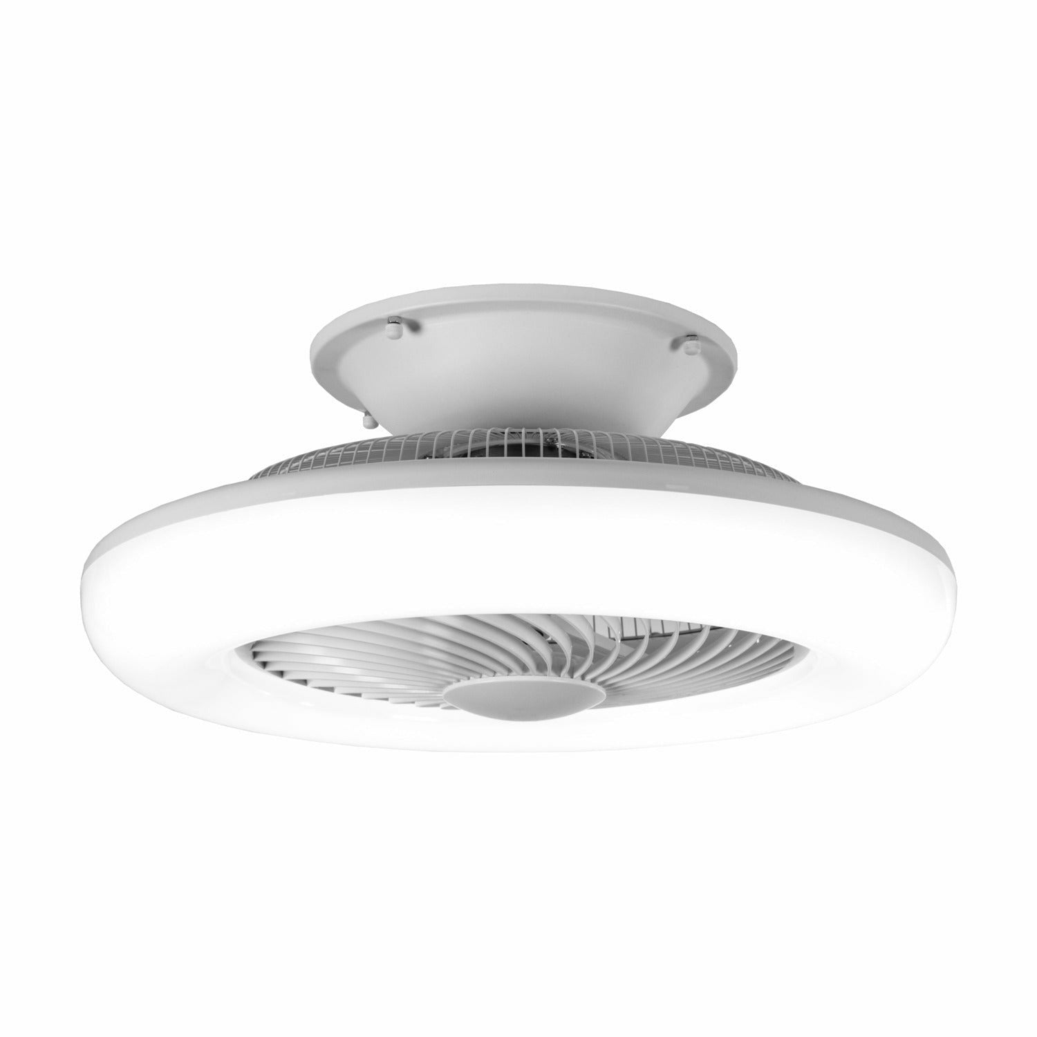 DICTROLUX - Ventilatore da soffitto con plafoniera integrata WillySmart LED