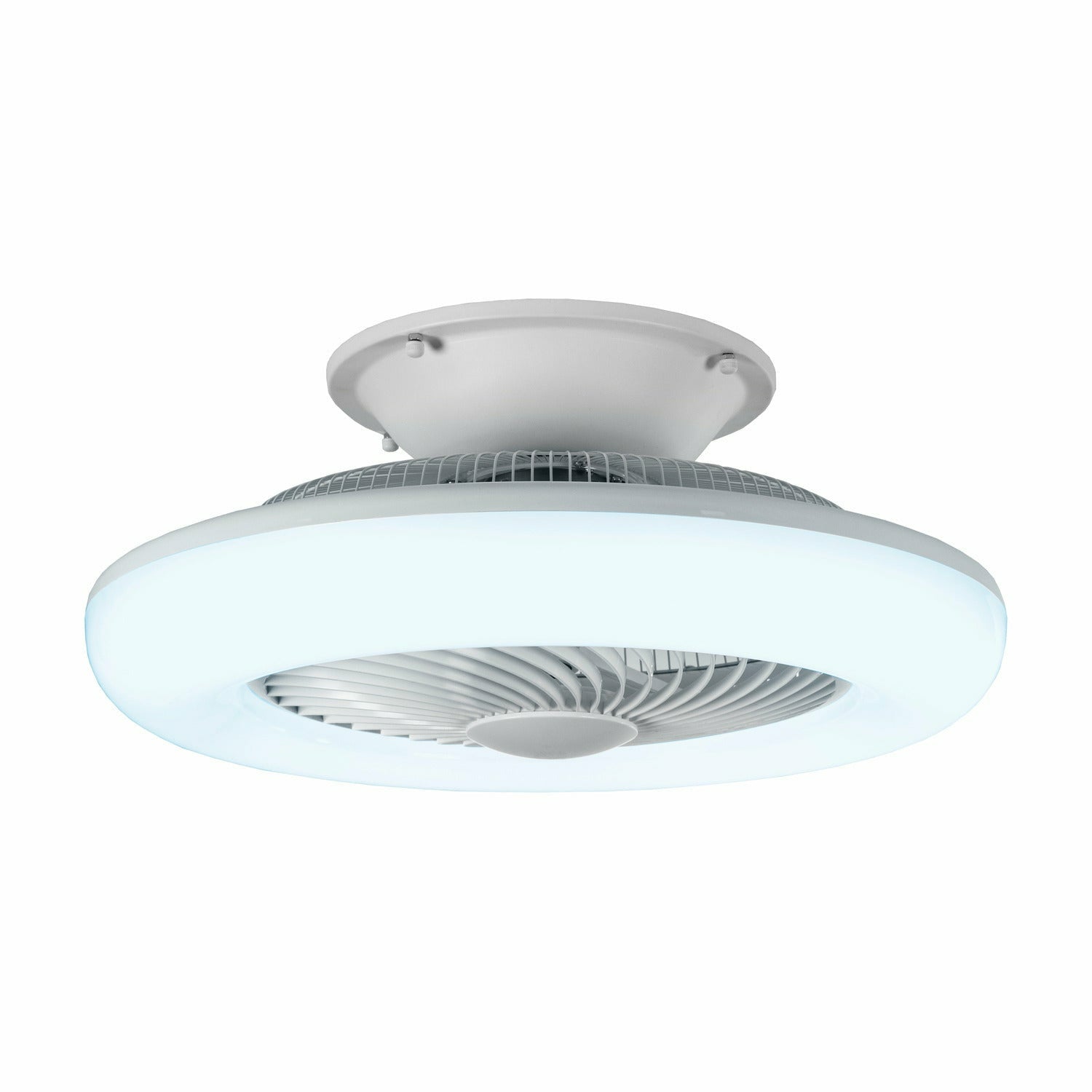 DICTROLUX - Ventilatore da soffitto con plafoniera integrata WillySmart LED