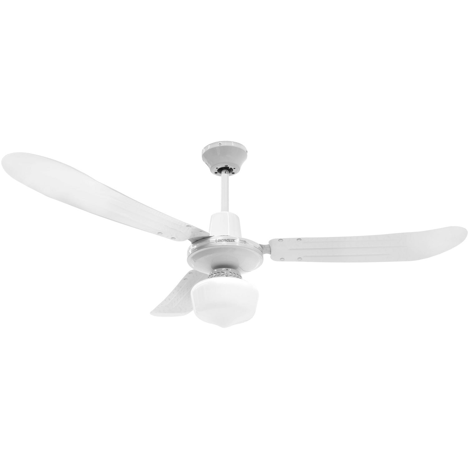 DICTROLUX - Ventilatore da soffitto 3 pale diametro 120 con lampadario