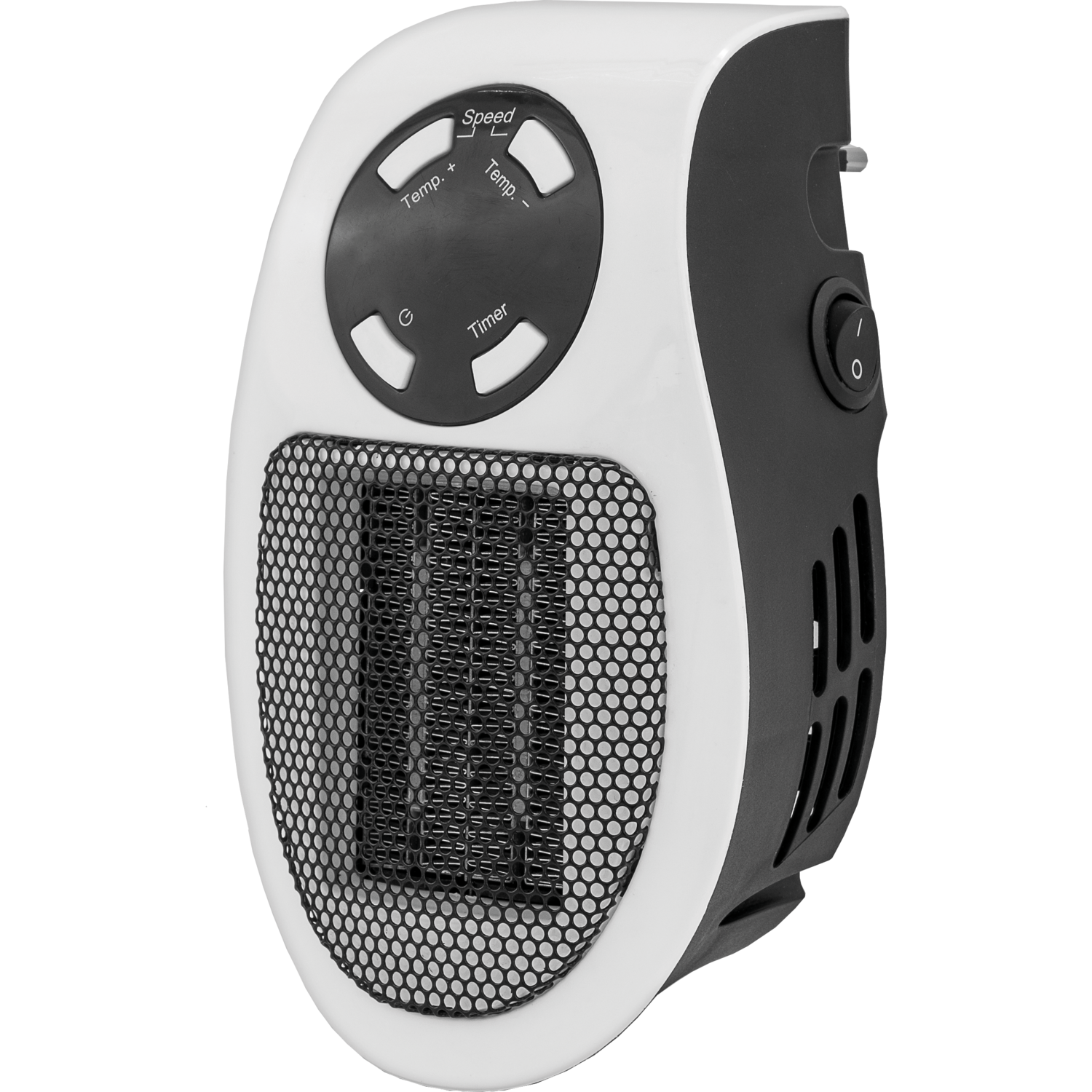 DICTROLUX - Termoventilatore portatile a presa in ceramica - 500Watt