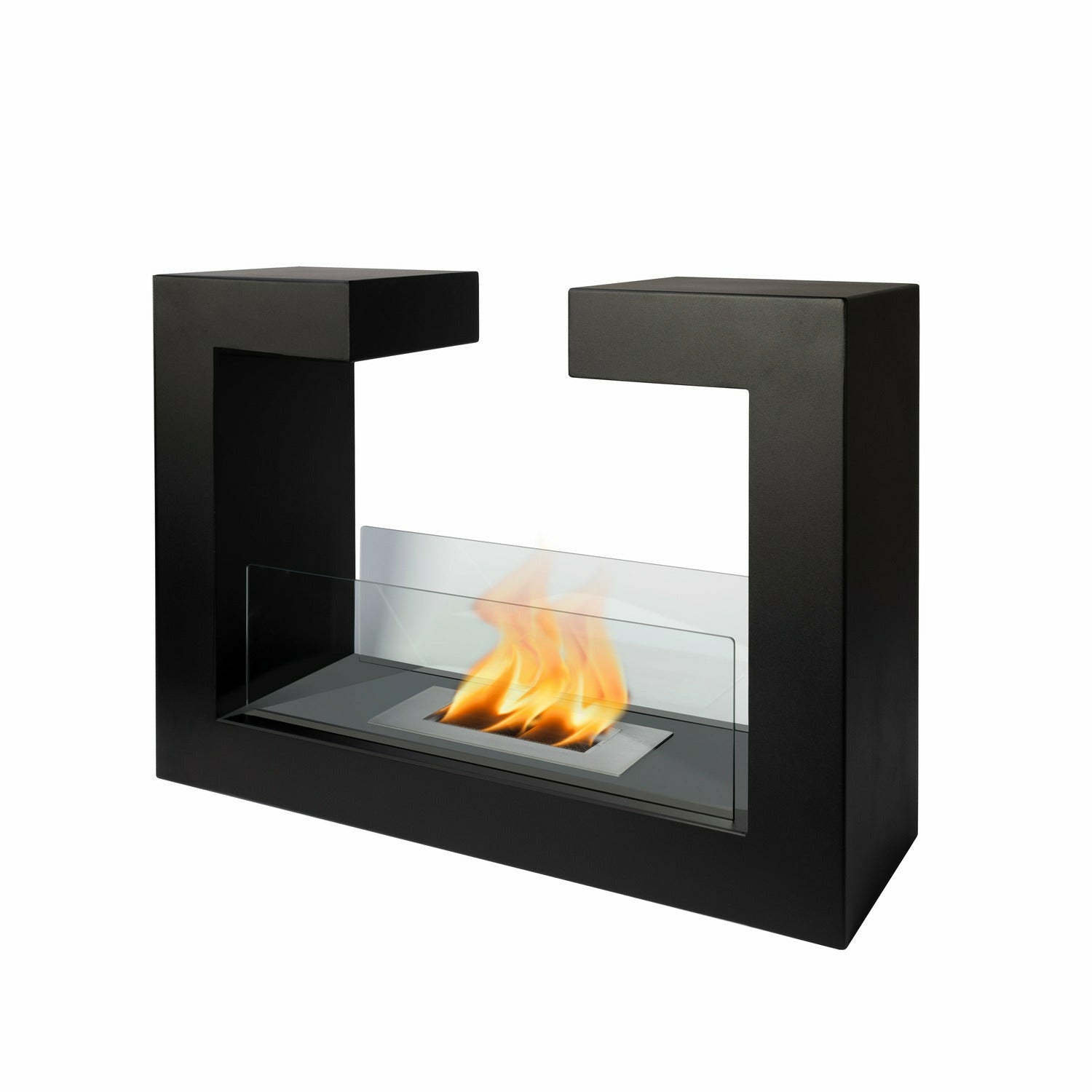 DICTROLUX - Camino a bioetanolo 1670W Essential black - h58x78x25 cm