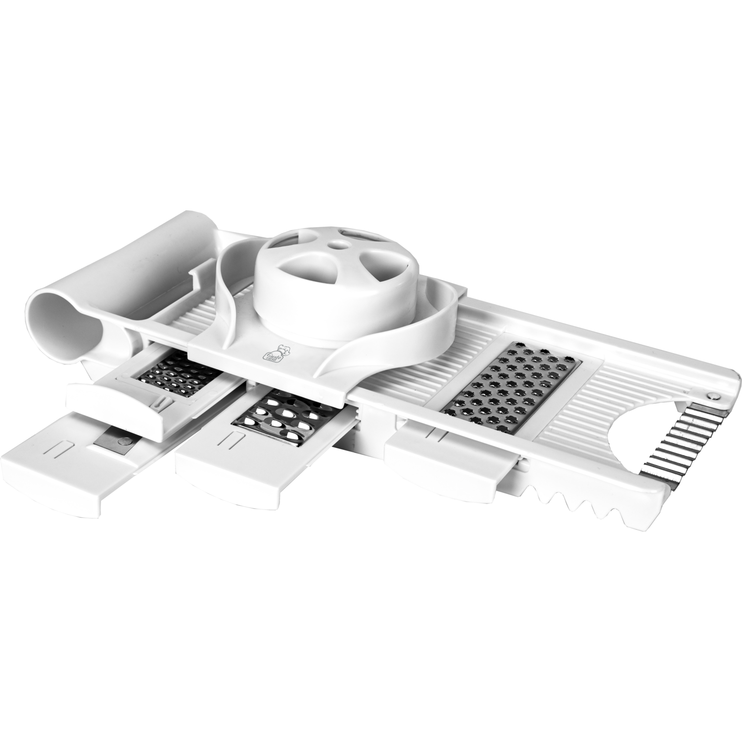 GUSTO CASA - Affettatrice Multiuso 5 in 1 con Lame in Acciaio Inox