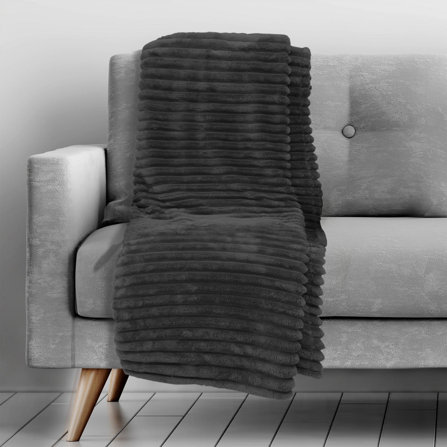 VESTIAMO CASA - Plaid Coperta Flanella Rigata 150x200 cm