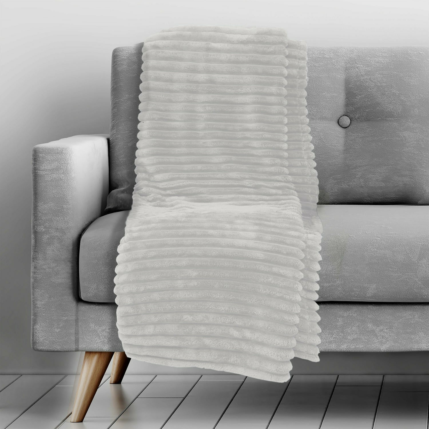 VESTIAMO CASA - Plaid Coperta Flanella Rigata 150x200 cm