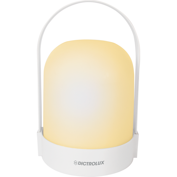 DICTROLUX - Lampada da tavolo led bianca portabile a batteria