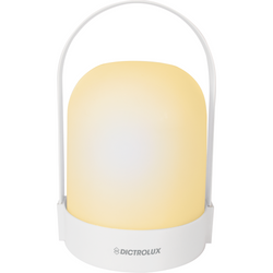 DICTROLUX - Lampada da tavolo led bianca portabile a batteria