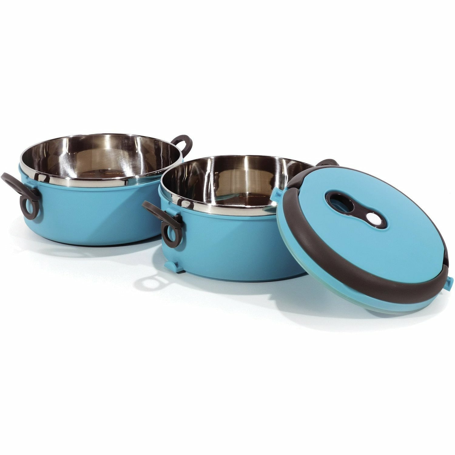 GUSTO CASA - Lunch Box 2 scomparti 1,7 litri - h15cm diametro 15 cm