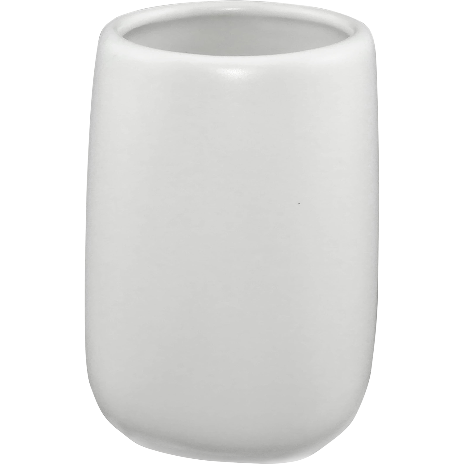 VESTIAMO CASA - Bicchiere porta spazzolini bianco opaco da bagno