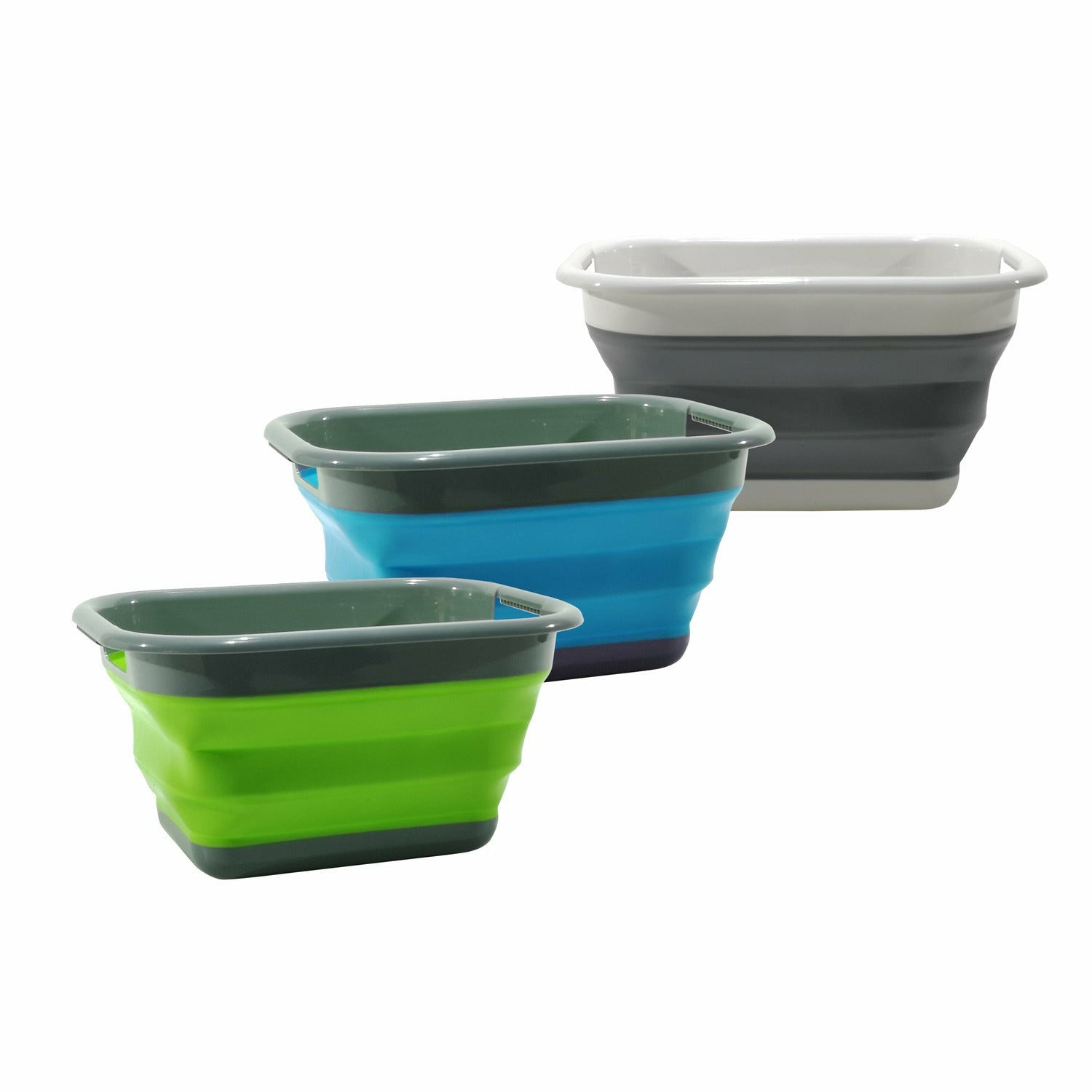 VESTIAMO CASA - Cesta per bucato richiudibile con manici Salvaspazio - h23,5x43,5x33,5 cm