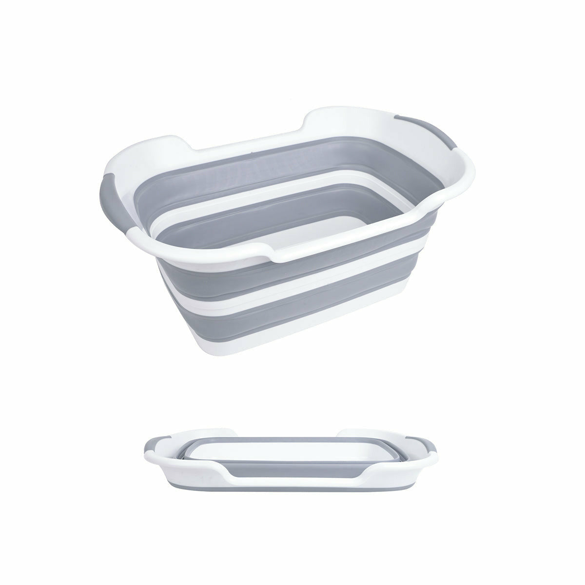 VESTIAMO CASA - Cesta per bucato richiudibile con manici Salvaspazio - h da7 a 27,5cm