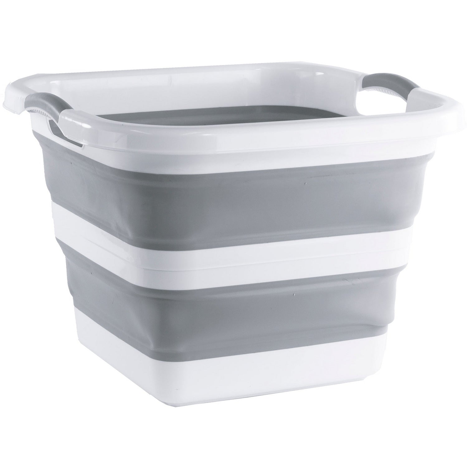 VESTIAMO CASA - Cesta per Bucato Richiudibile con Manici - h da 6,8 a 34 cm