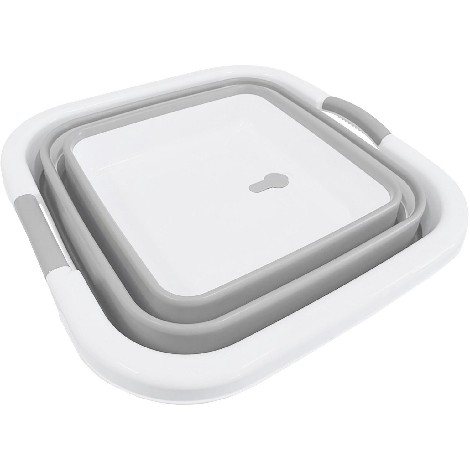 VESTIAMO CASA - Cesta per Bucato Richiudibile con Manici - h da 6,8 a 34 cm