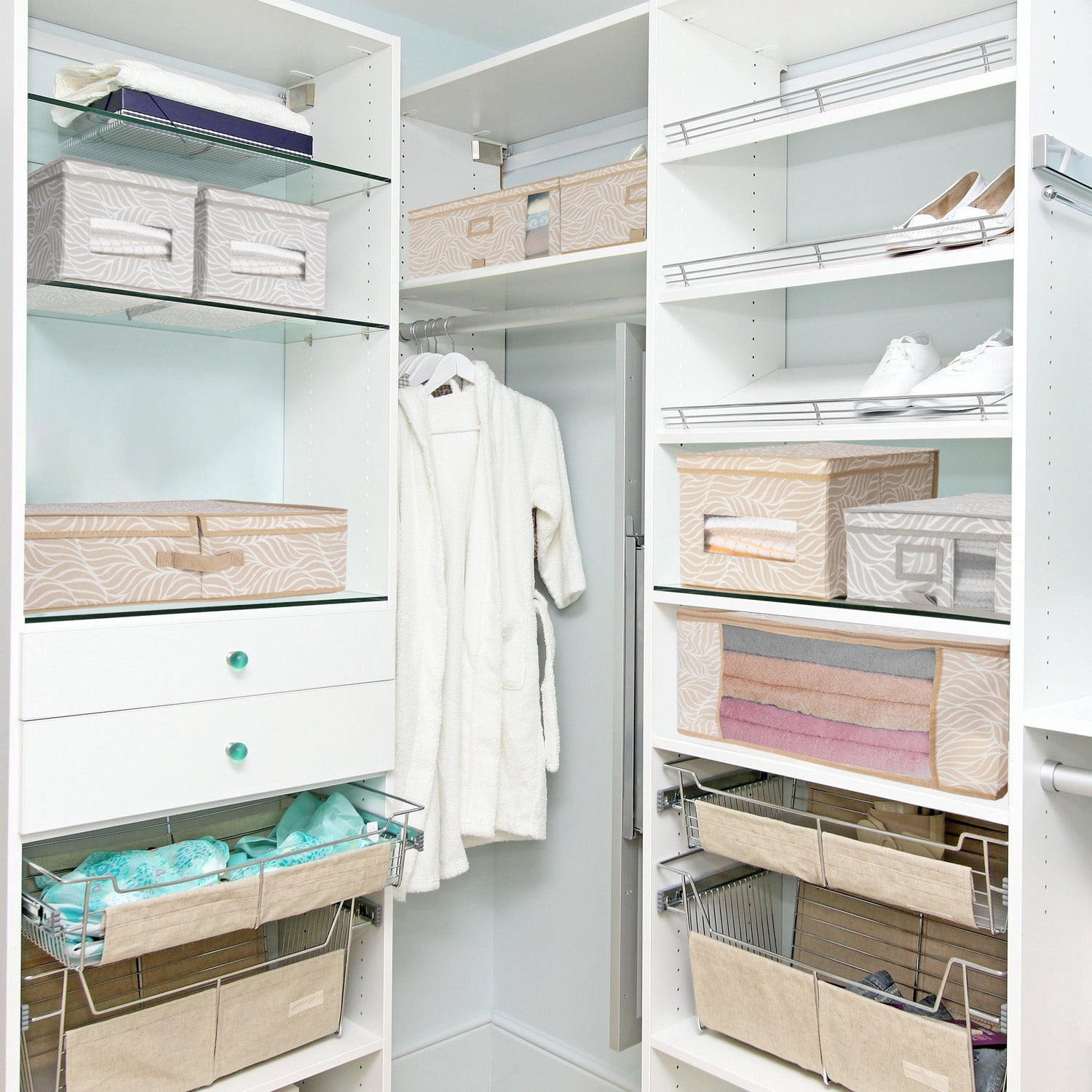 VESTIAMO CASA - Contenitore per armadio salvaspazio con cerniera - h30x60x45 cm