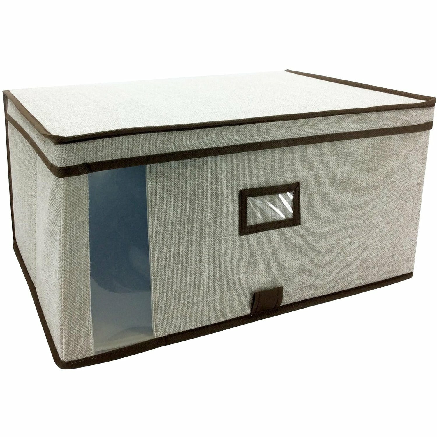 VESTIAMO CASA - Scatola salvaspazio in Tnt con finestra - h25x50x35 cm